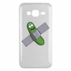 Чехол для Samsung J3 2016 Cucumber rick glued with tape - PrintSalon