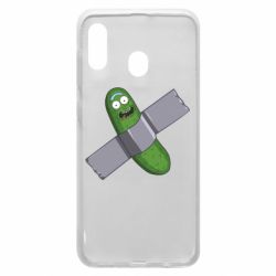Чехол для Samsung A20 Cucumber rick glued with tape - PrintSalon