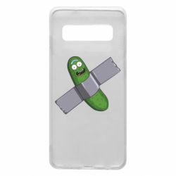 Чехол для Samsung S10 Cucumber rick glued with tape - PrintSalon