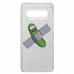 Чехол для Samsung S10+ Cucumber rick glued with tape - PrintSalon