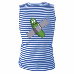 Майка-тельняшка Cucumber rick glued with tape - PrintSalon