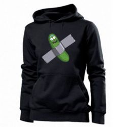 Женское худи Cucumber rick glued with tape - PrintSalon