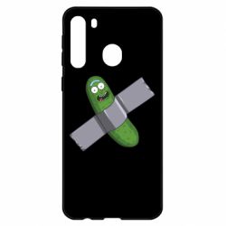Чехол для Samsung A21 Cucumber rick glued with tape