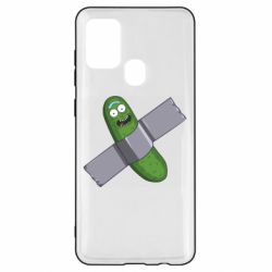 Чехол для Samsung A21s Cucumber rick glued with tape - PrintSalon