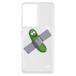 Чехол для Samsung S21 Ultra Cucumber rick glued with tape - PrintSalon