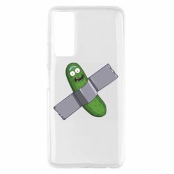 Чехол для Huawei P Smart 2021 Cucumber rick glued with tape - PrintSalon