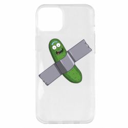Чехол для iPhone 14 Plus Cucumber rick glued with tape - PrintSalon