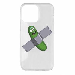 Чехол для iPhone 14 Pro Max Cucumber rick glued with tape - PrintSalon