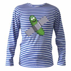 Тельняшка с длинным рукавом Cucumber rick glued with tape - PrintSalon