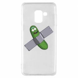 Чехол для Samsung A8 2018 Cucumber rick glued with tape - PrintSalon