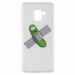 Чехол для Samsung A8+ 2018 Cucumber rick glued with tape - PrintSalon