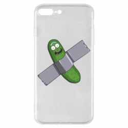 Чехол для iPhone 8 Plus Cucumber rick glued with tape - PrintSalon