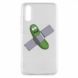 Чехол для Huawei P20 Cucumber rick glued with tape - PrintSalon