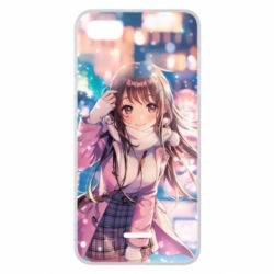 Чехол для Xiaomi Redmi 6A Cute anime girl and winter