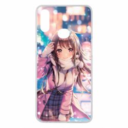 Чехол для Samsung A10s Cute anime girl and winter - PrintSalon