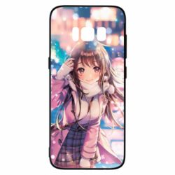 Чехол для Samsung S8 Cute anime girl and winter - PrintSalon