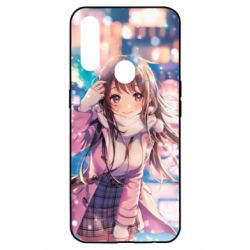 Чехол для Oppo A31 Cute anime girl and winter - PrintSalon