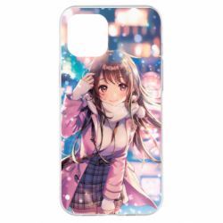 Чехол для iPhone 12 Pro Max Cute anime girl and winter - PrintSalon