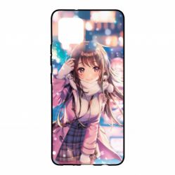 Чехол для Samsung A42 5G Cute anime girl and winter - PrintSalon