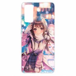 Чехол для Samsung S20 FE Cute anime girl and winter - PrintSalon