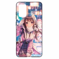 Чехол для Samsung S20+ Cute anime girl and winter - PrintSalon
