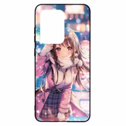 Чехол для Samsung S20 Ultra Cute anime girl and winter - PrintSalon