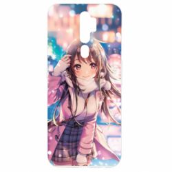 Чехол для Oppo A5/A9 2020 Cute anime girl and winter - PrintSalon
