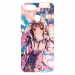Чехол для Oppo A5s/A12 Cute anime girl and winter - PrintSalon