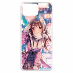 Чехол для Oppo A73 Cute anime girl and winter - PrintSalon
