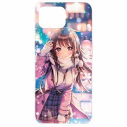 Чехол для Oppo Reno 4 Lite Cute anime girl and winter - PrintSalon