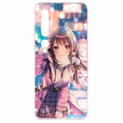 Чехол для Xiaomi Mi10/10 Pro Cute anime girl and winter - PrintSalon