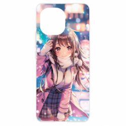 Чехол для Xiaomi Mi11 Cute anime girl and winter - PrintSalon