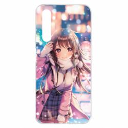 Чехол для Realme 6 Pro Cute anime girl and winter - PrintSalon