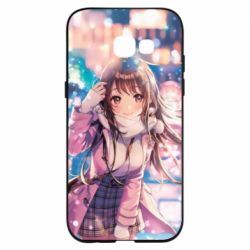 Чехол для Samsung A5 2017 Cute anime girl and winter - PrintSalon