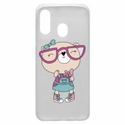 Чехол для Samsung A40 Cute bear - PrintSalon
