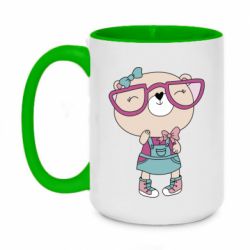 Чашка двухцветная 420ml Cute bear - PrintSalon