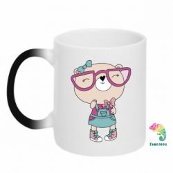 Чашка-хамелеон Cute bear - PrintSalon