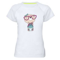 Женская футболка для спорта Cute bear - PrintSalon
