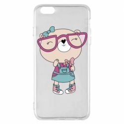 Чехол для iPhone 6 Plus/6S Plus Cute bear - PrintSalon