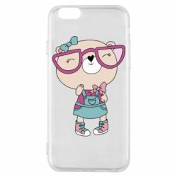 Чехол для iPhone 6/6S Cute bear - PrintSalon