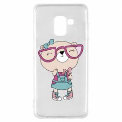 Чехол для Samsung A8 2018 Cute bear - PrintSalon