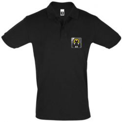Мужское поло Cute black boss - PrintSalon