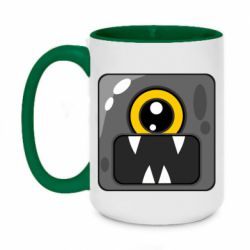 Чашка двухцветная 420ml Cute black boss - PrintSalon