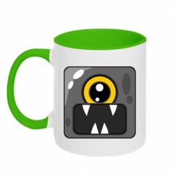 Чашка двухцветная 320ml Cute black boss - PrintSalon