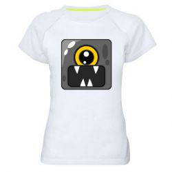 Женская футболка для спорта Cute black boss - PrintSalon