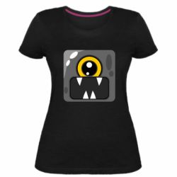 Женская премиум футболка Cute black boss - PrintSalon