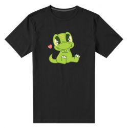 Мужская футболка премиум Cute dinosaur - PrintSalon