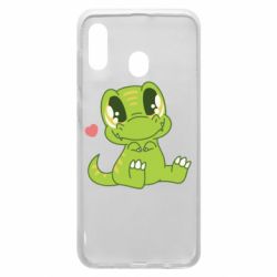 Чехол для Samsung A30 Cute dinosaur - PrintSalon