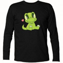 Футболка с длинным рукавом Cute dinosaur - PrintSalon