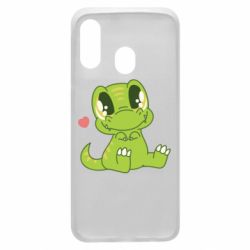 Чехол для Samsung A40 Cute dinosaur - PrintSalon